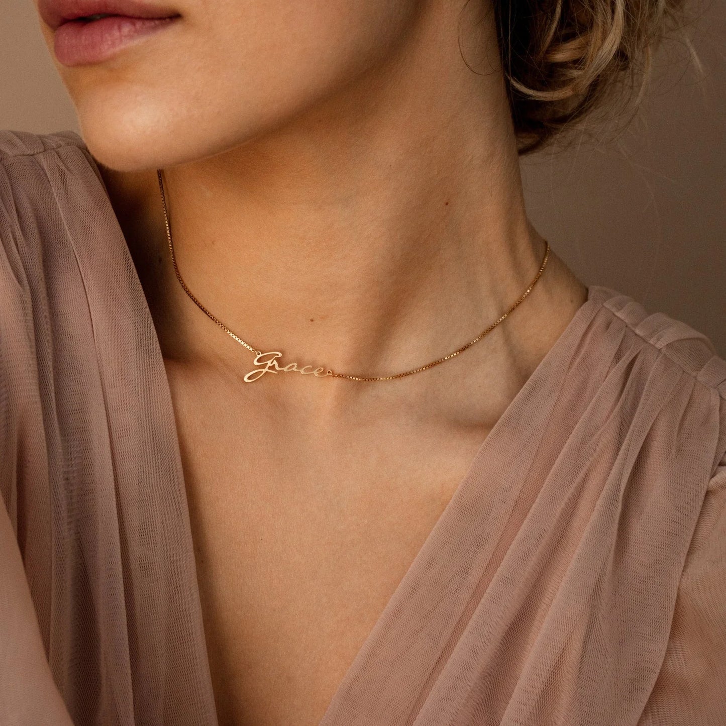 Custom Signature Name Necklace – Elegant, Personal & Timeless