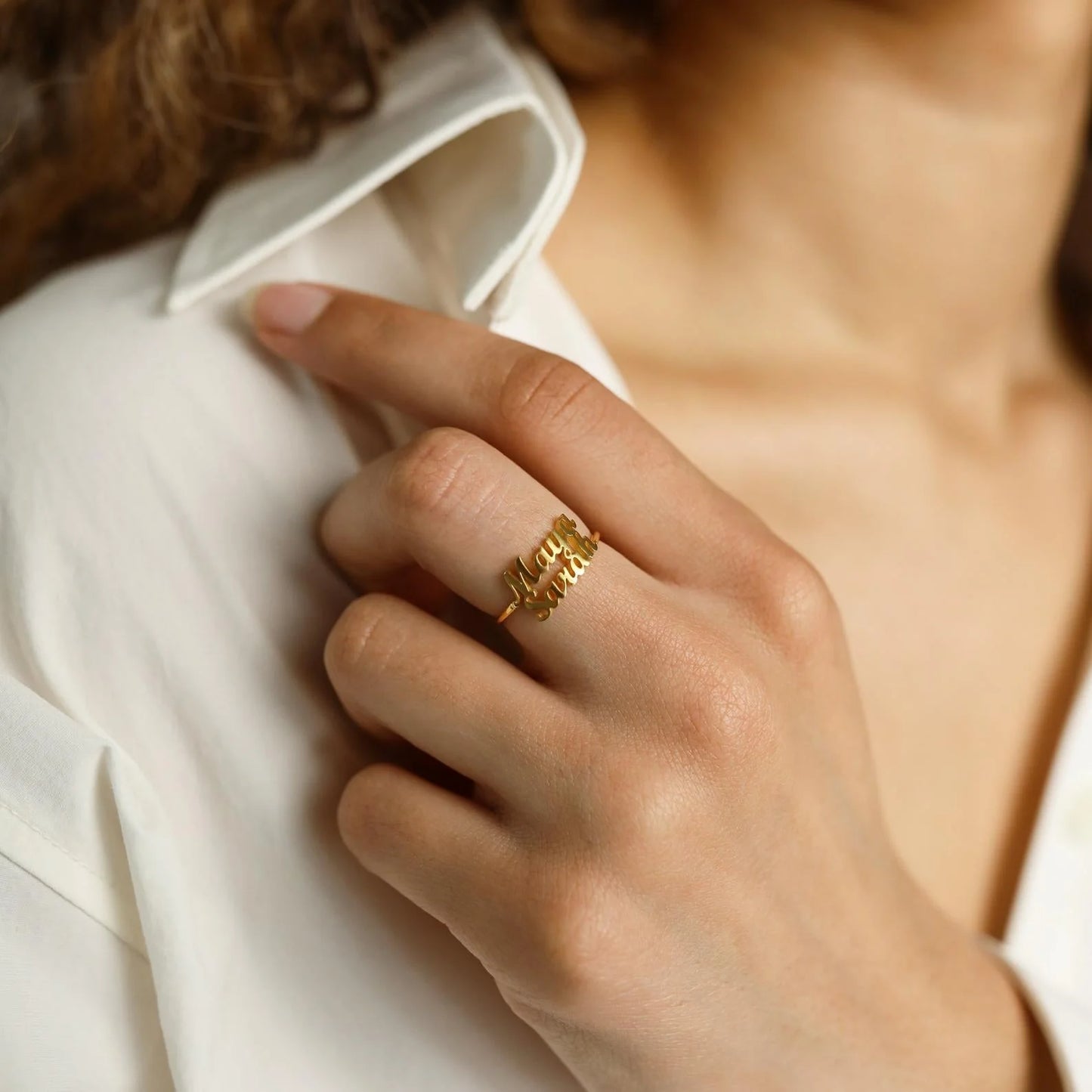 Personalized Couple Name Ring