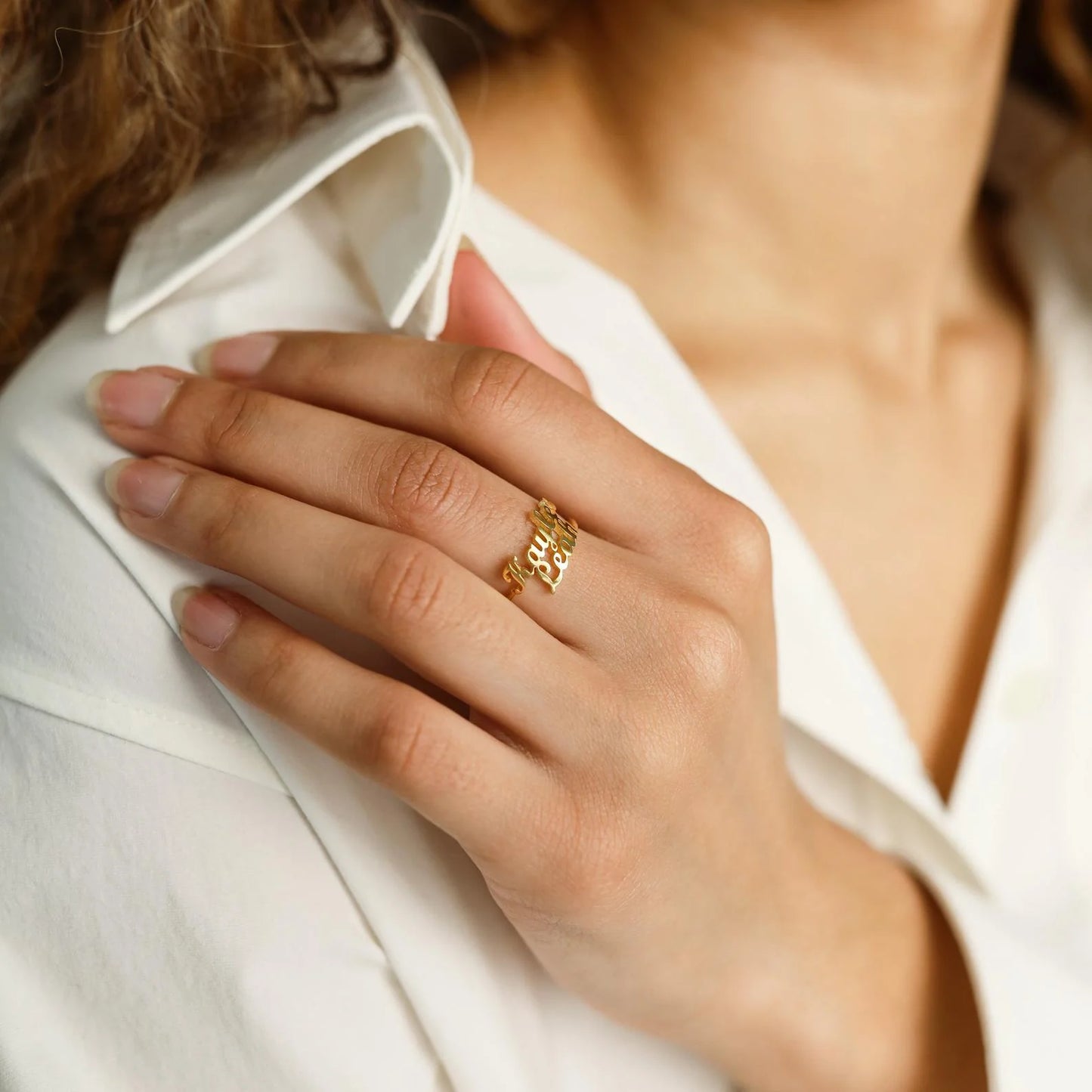 Personalized Couple Name Ring