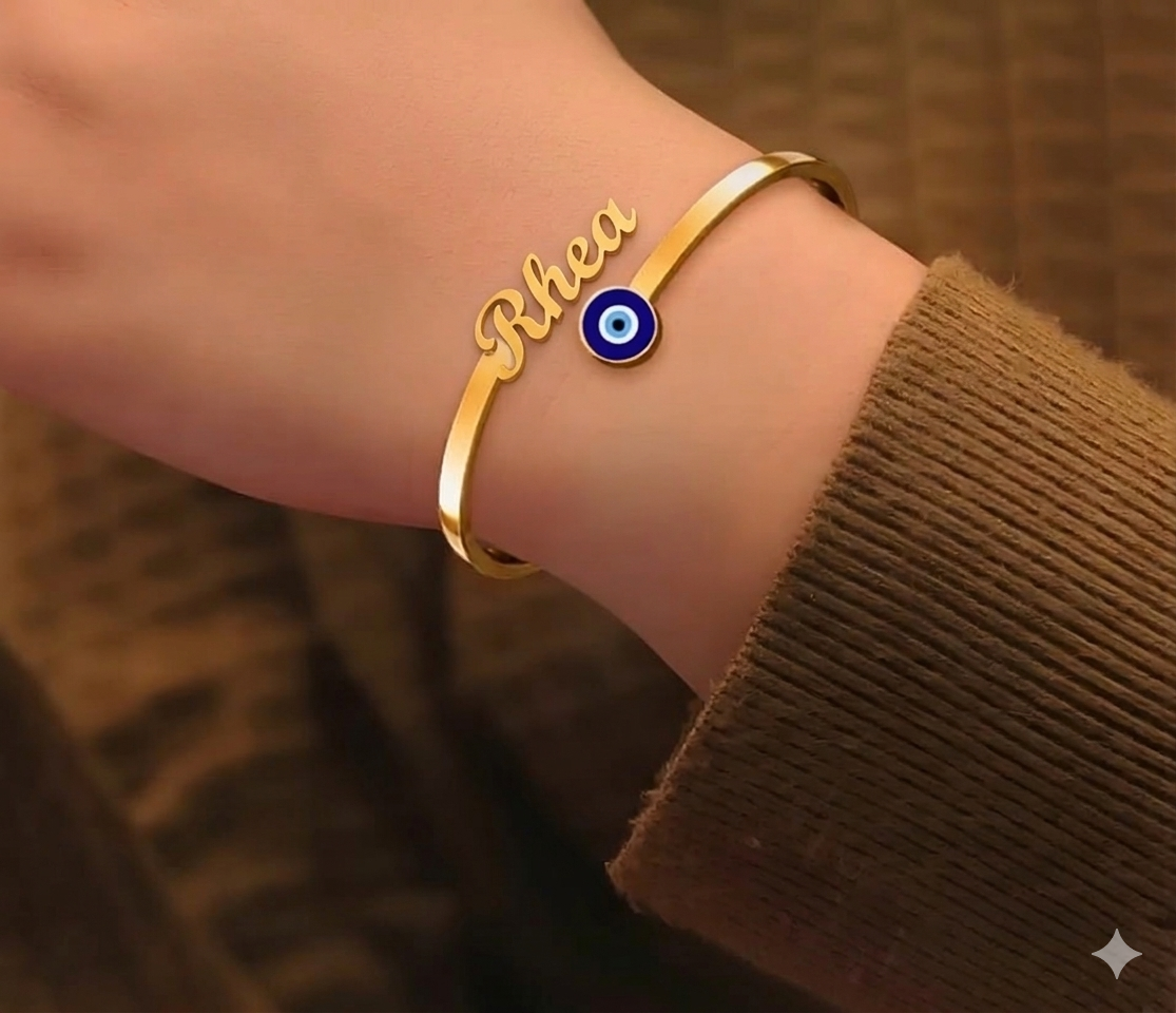 JewelWyn “My Person” Evil Eye Name Bracelet