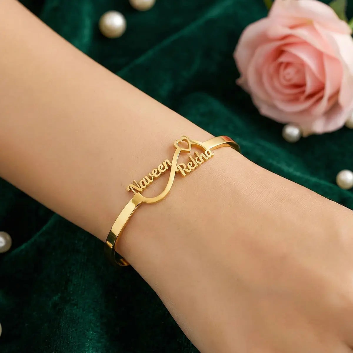 ForeverLink Custom Couple Name Bracelet