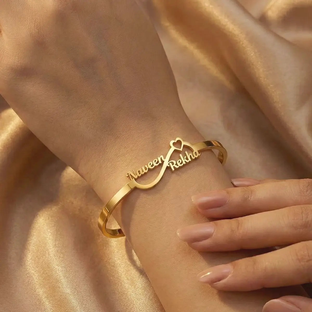 ForeverLink Custom Couple Name Bracelet